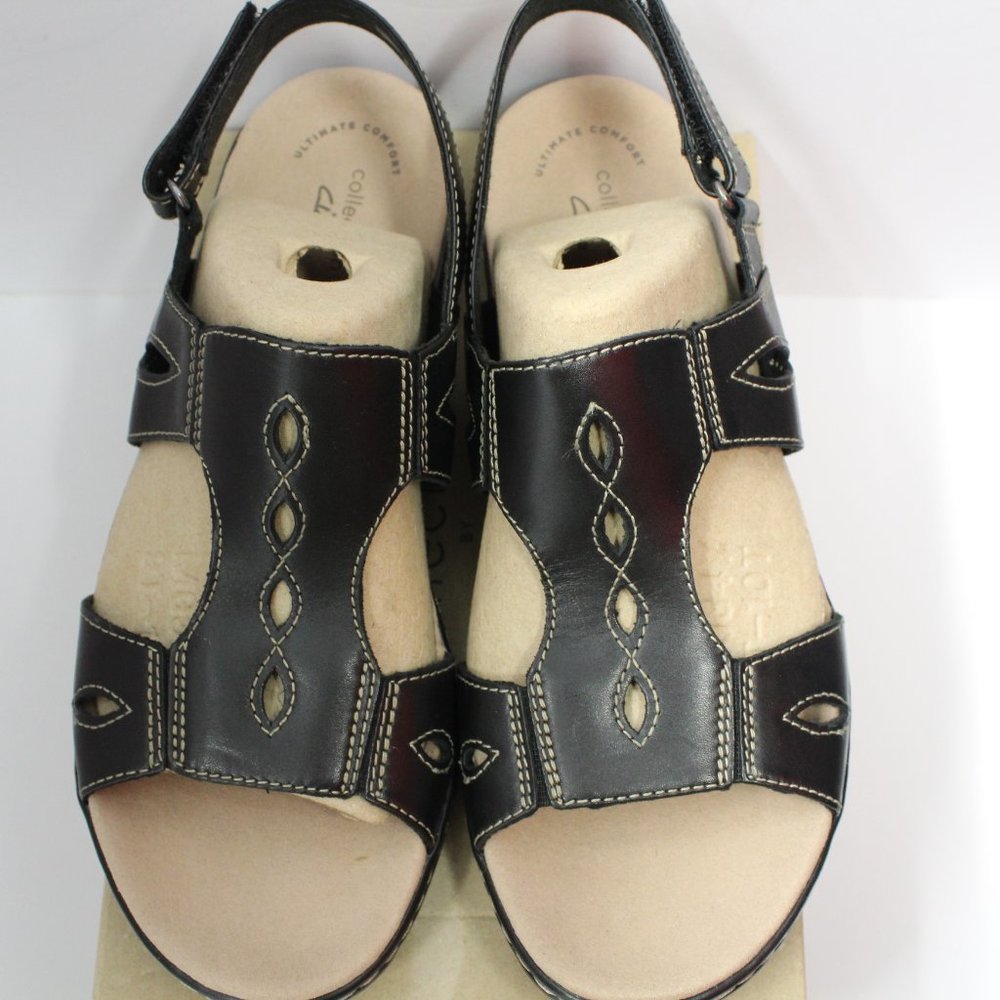 Clarks Womens Leisa Lakelyn Flat San Black 9W